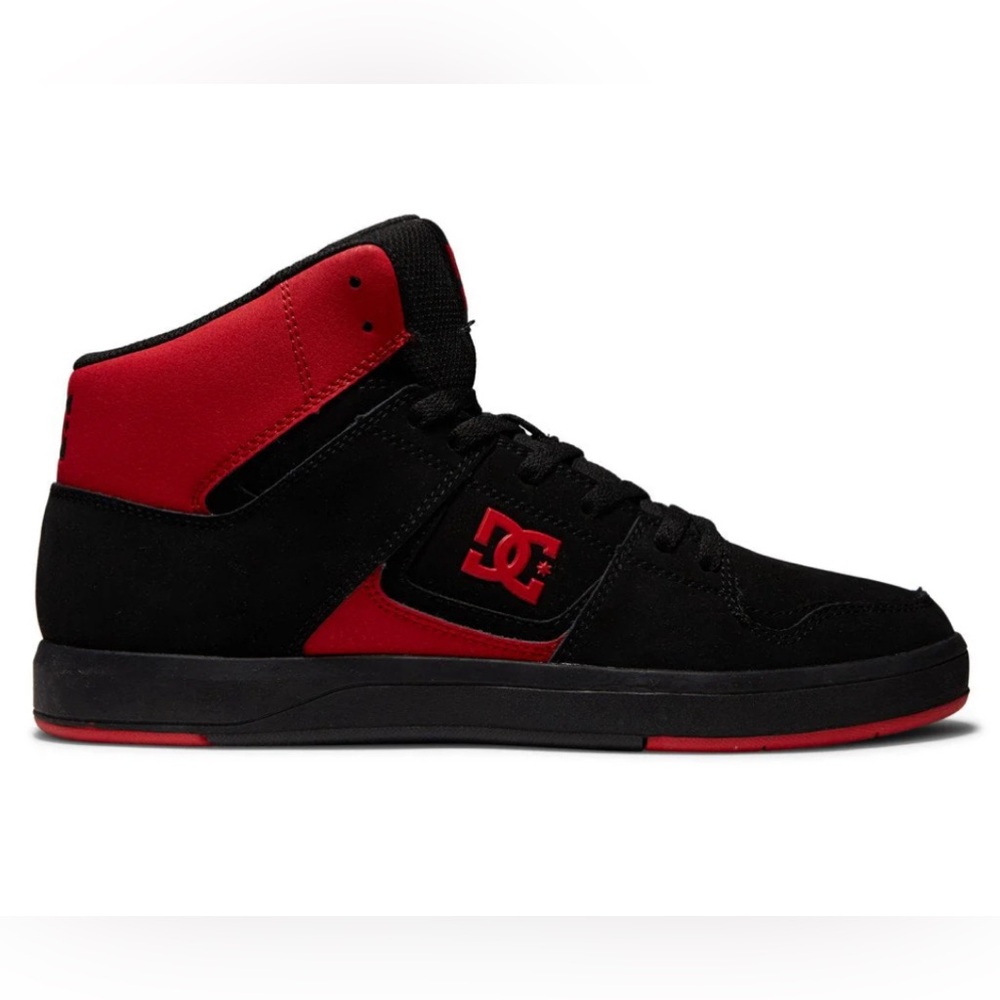 DC Cure Hi Top ADYS400072-WRD Mens Red Black Skate Sneakers Shoes 10 NEW